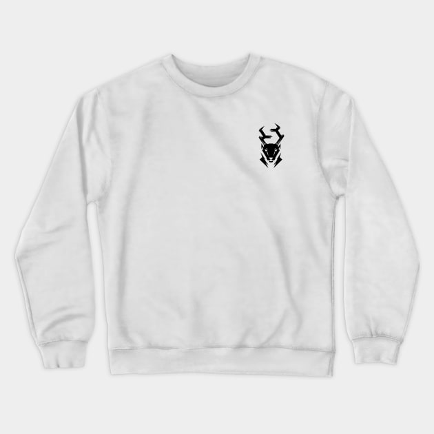 Stag Left Chest Crewneck Sweatshirt by Skiddler